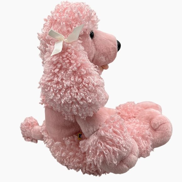 Build A Bear French Pink Poodle Dog Puppy Plush Stuffed Animal Toy Boucle BABW - Picture 4 of 13
